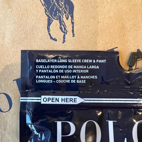 NWT RALPH LAUREN
KIDS' BASELAYER LONG SLEEVE CREW & PANT - Picture 5 of 5